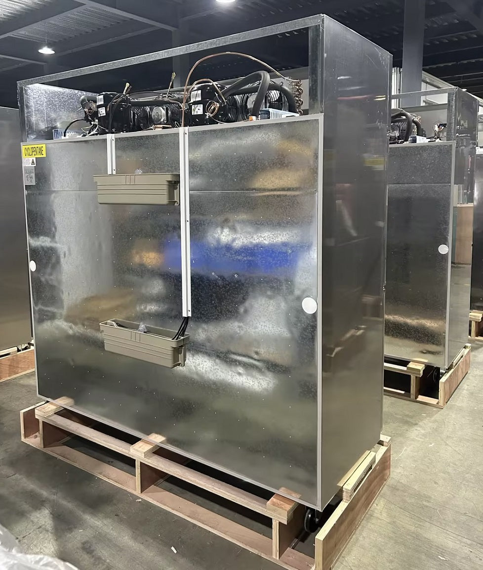 Chef AAA - SCD-660F 72" Commercial Reach-In Freezer with 6 Solid Half Doors