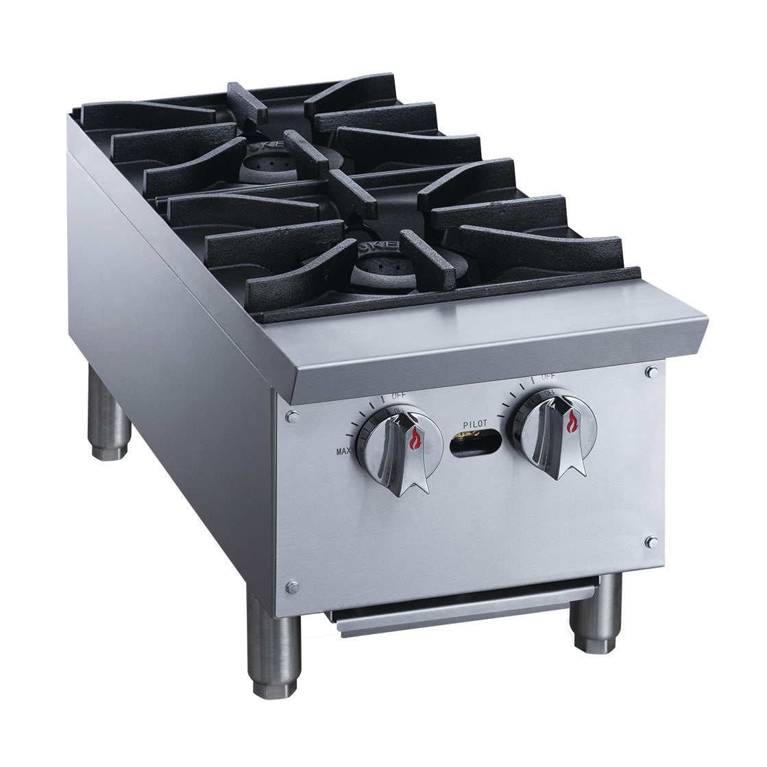 Chef AAA - TCHPA12 Commercial 12" Countertop Hot Plate with 2 Burners