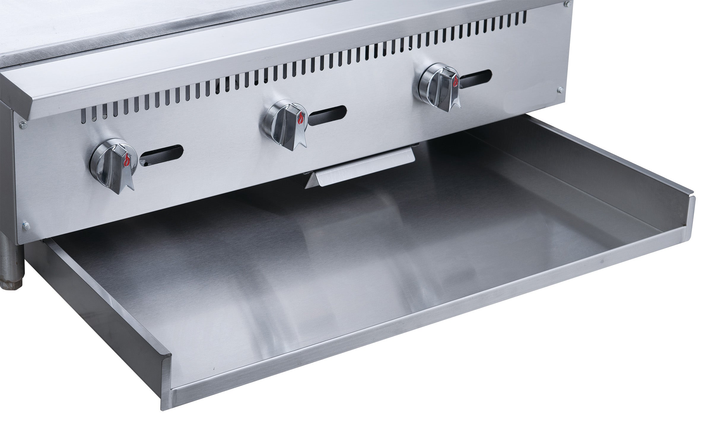 Chef AAA - TCGM36 Commercial 36 in. Countertop with Griddle with 3 Burners NG