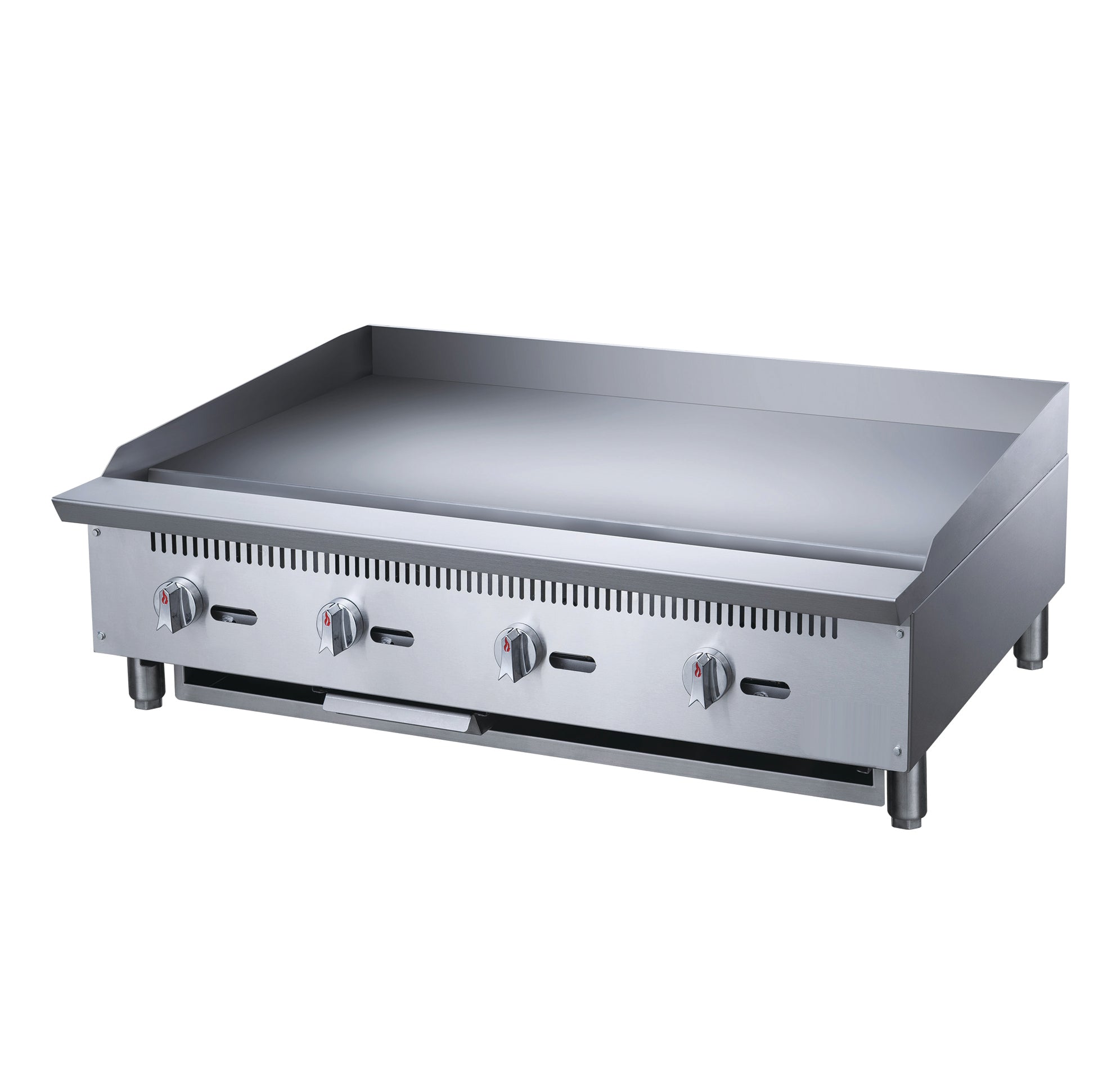Chef AAA - TCGM48 Commercial 48 in. Countertop with Griddle with 4 Burners NG