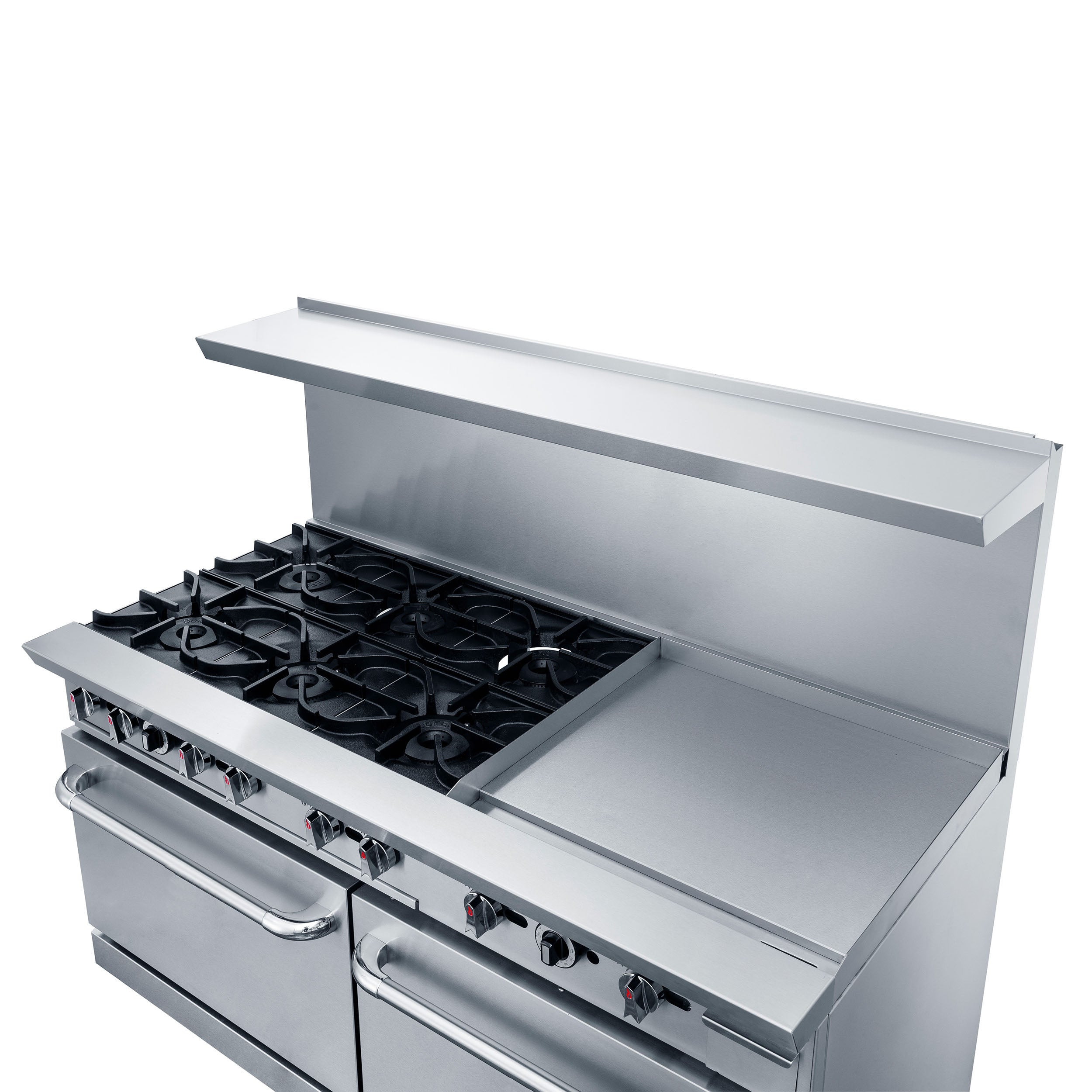 Chef AAA - TCR60-6B24GM Commercial 60" Oven Range Six Open Burner with 24" Griddle Natural Gas