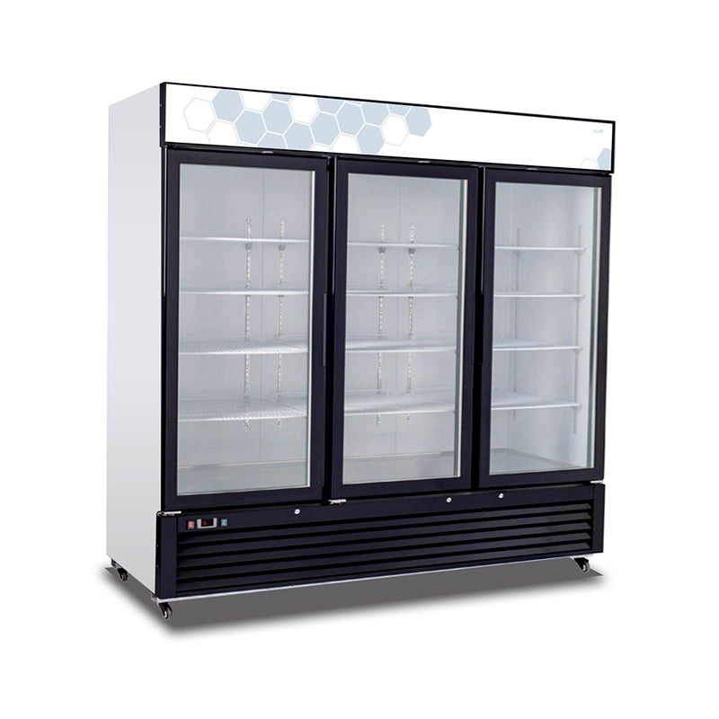 Three Door Glass Refrigerator C-72RM